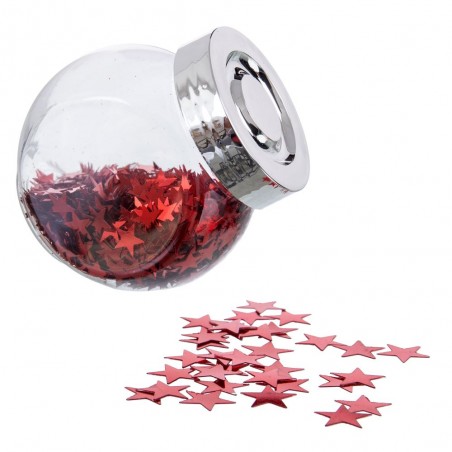 Bote estrellas rojo 5 50 x 8 x 8 cm