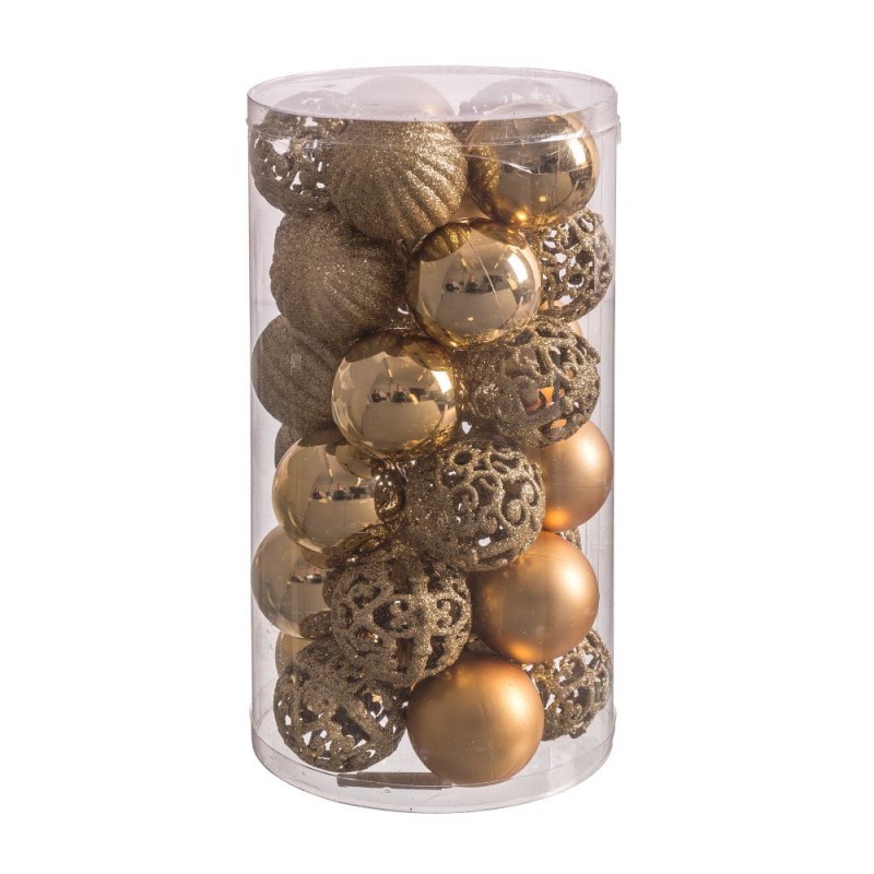 S 30 bolas mixto oro 5 x 5 x 5 cm