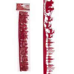 Guirnalda fieltro rojo 2 m 120 x 0 30 cm