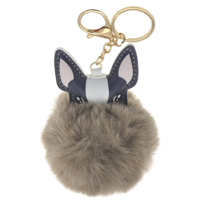 Llavero perro gris 9 cm