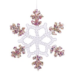 Colgante estrella nieve 20 cm