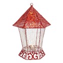 Farol con luz rojo 23 x 23 x 29 cm