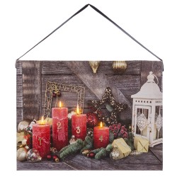 Cuadro 4 luces led 20 x 15 x 1 80 cm