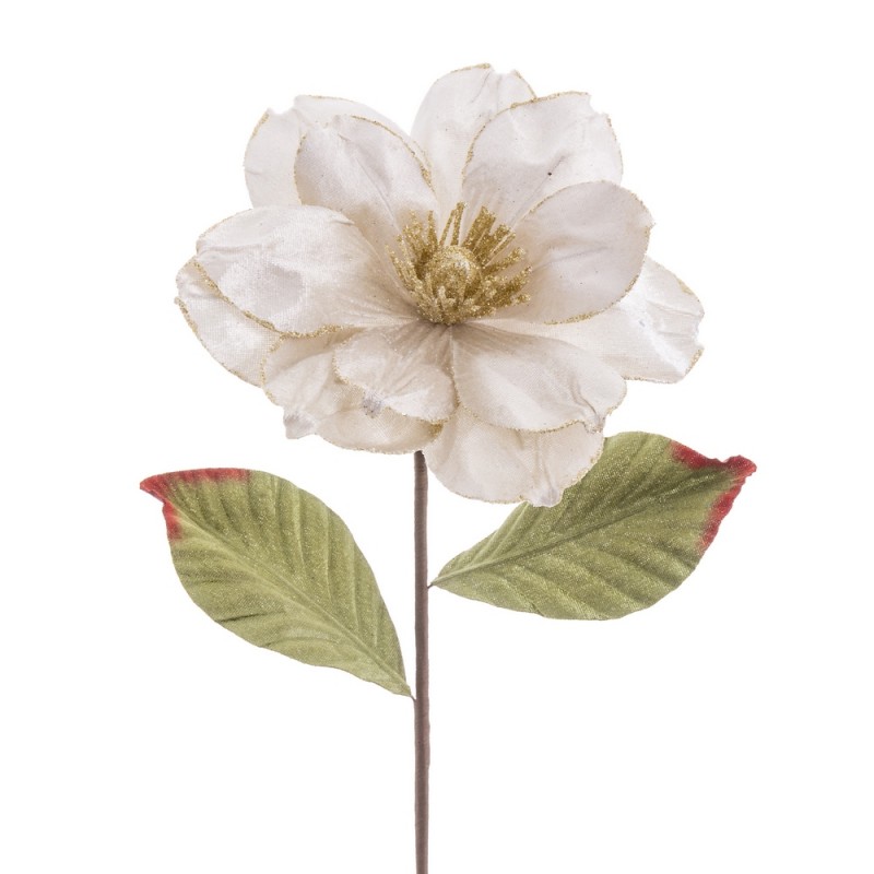 Magnolia tejido marfil 54 x 19 cm