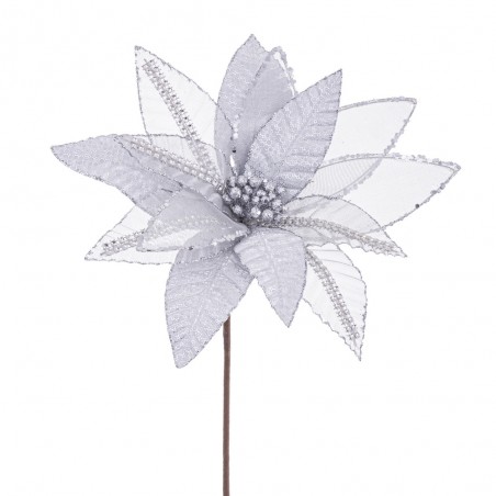 Flor poinsettia plata 50 x 28 cm
