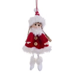 Colgante niña tejido 17 cm