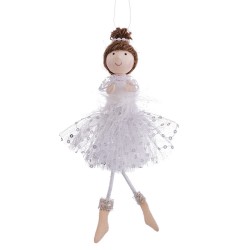 Colgante bailarina tejido 17 cm