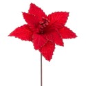 Poinsettia tejido rojo 20 x 40 cm