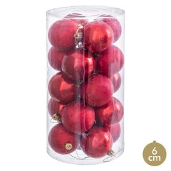S 20 bolas rojo 6 x 6 x 6 cm