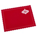 Salvamantel bordado fieltro rojo 40 x 30 x 0 30 cm