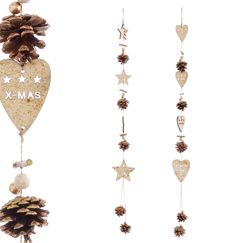 Colgante estrella y corazón 2 m 100 cm