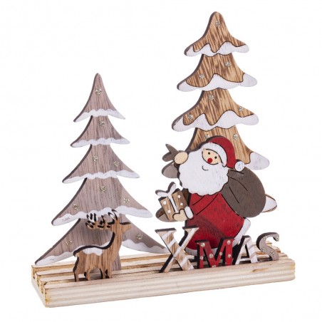 Peana papá noel madera 15 50 x 15 50 cm