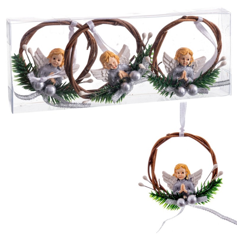 S 3 colgante ángeles madera 5 50 x 5 50 cm