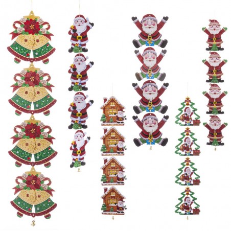 Colgante 4 figuras 16 x 75 cm