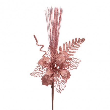 Pick poinsettia bronce 35 cm