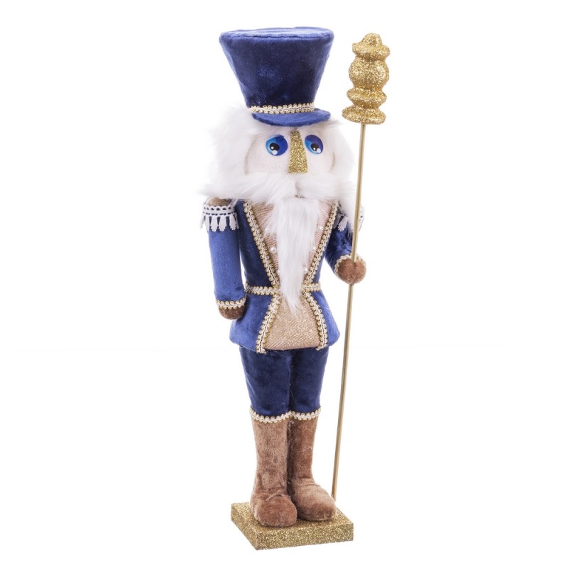 Soldado flocado foam azul 13 x 12 x 41 cm