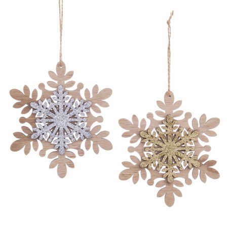 Colgante estrella madera 2 c 0 80 x 13 70 x 13 70 cm