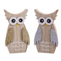Búho madera 2 c 2 30 x 12 x 6 80 cm