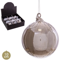 Bola vidrio gris 10 x 10 x 10 cm