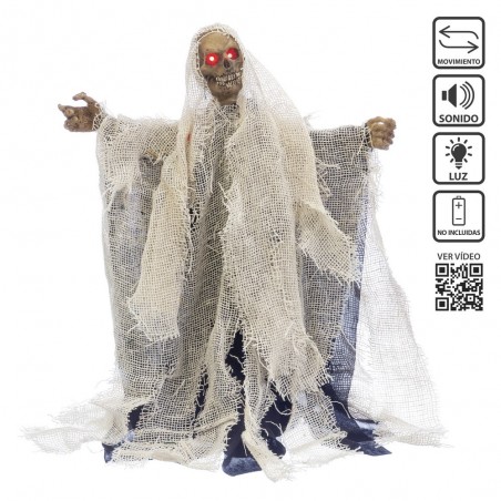 Muerte luz sonido y movimiento 27 x 14 x 30 cm