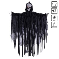 Muerte luz sonido y movimiento negro 70 x 10 x 90 cm