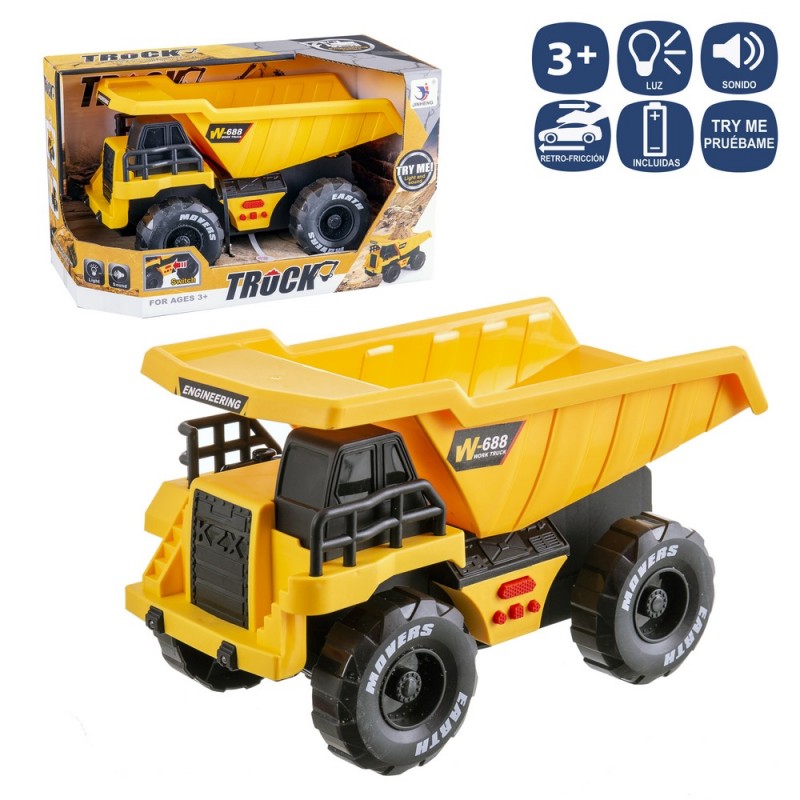 Camión bañera fricción luz y sonido 26 cm