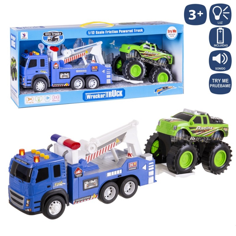 S 2 camión fricción luz y sonido 57 cm