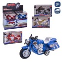 Moto policía fricción 4 c 16 cm