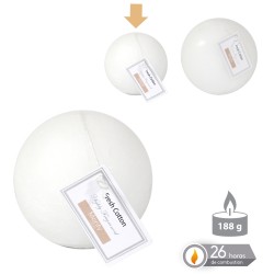 Vela bola perfumada blanco 7 50 cm
