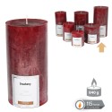 Vela cilíndrica perfumada rojo 8 70 x 17 cm