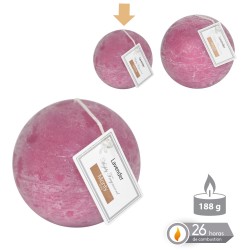 Vela bola perfumada malva 7 50 cm