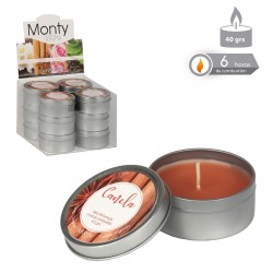 Vela en lata perfumada naranja 6 70 cm