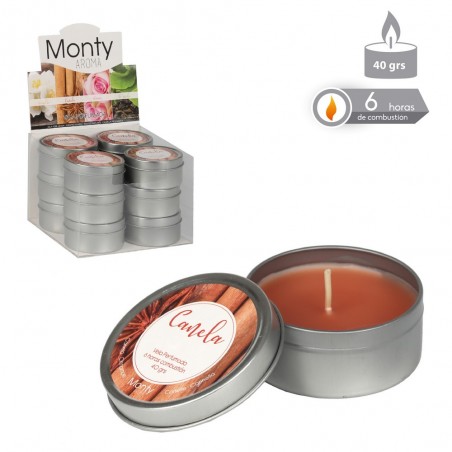 Vela en lata perfumada naranja 6 70 cm