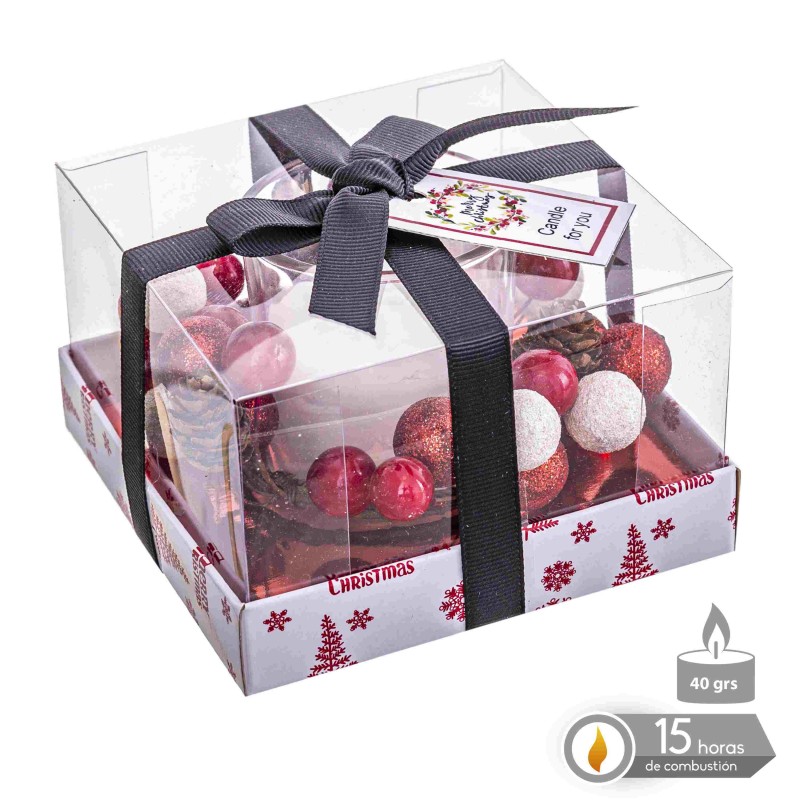 Vela tarro cristal party 10 50 x 10 50 x 6 70 cm