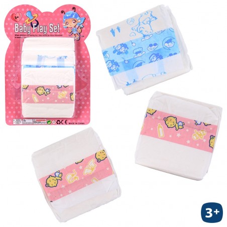 S 3 pañal muñeca 12 x 12 x 1 50 cm