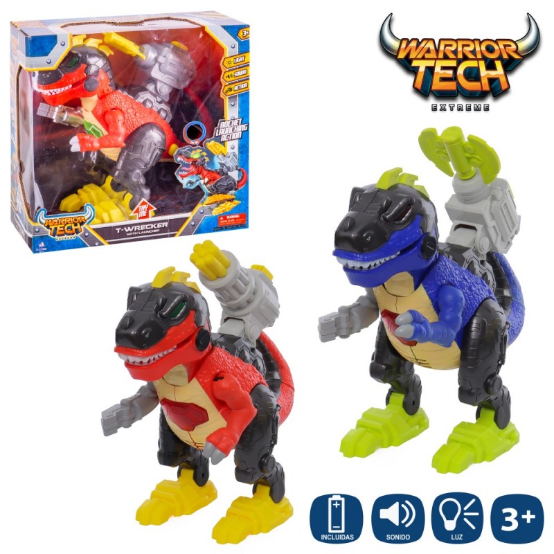 Dinosaurio con luz y sonido 2 c 33 x 14 50 x 31 50 cm