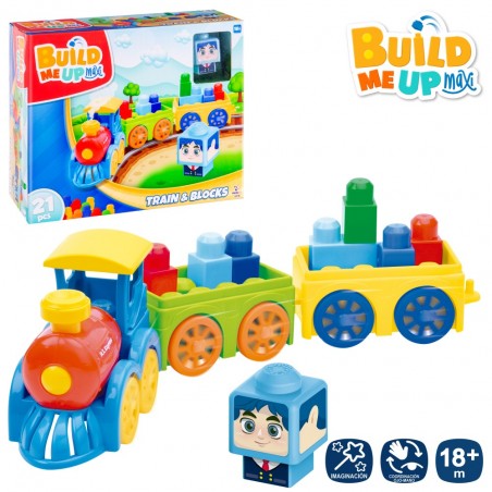 S 21 bloques construcción tren 35 x 10 60 x 29 cm