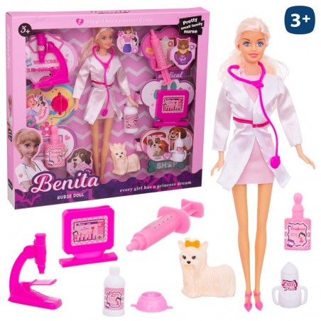 Muñeca maniquí veterinaria 29 cm