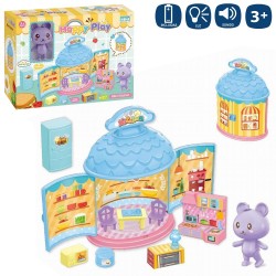 Casa happy play mobiliario salón 19 x 7 x 13 50 cm