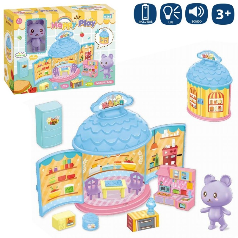 Casa happy play mobiliario salón 19 x 7 x 13 50 cm