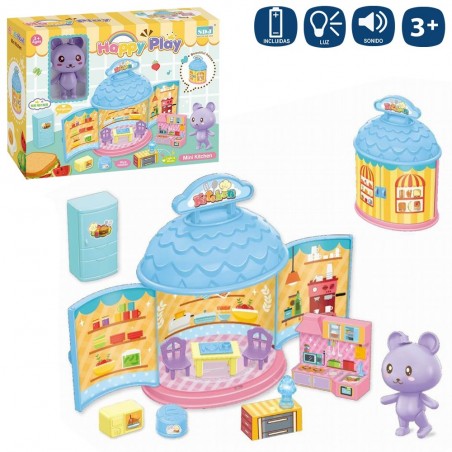 Casa happy play mobiliario salón 19 x 7 x 13 50 cm