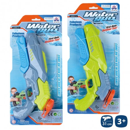 Pistola de agua con cebador 2 c 31 x 5 x 14 cm