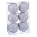 S 6 bolas hilos foam plata 6 x 6 x 6 cm