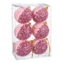 S 6 bolas foam rosa 6 x 6 x 6 cm