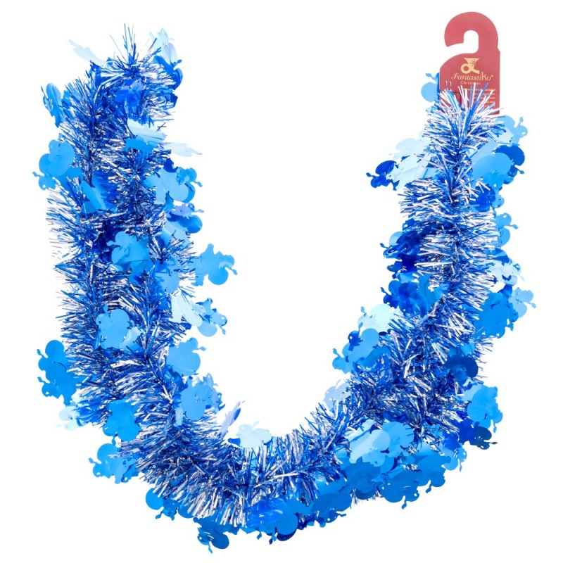 Boa papá noel mixto azul 180 x 12 x 12 cm