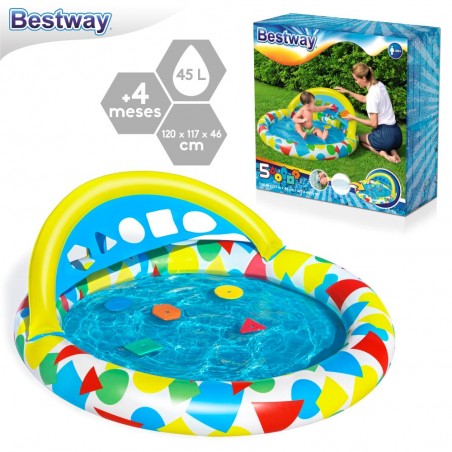 Piscina splash and learn hinchable 120 x 117 x 36 cm