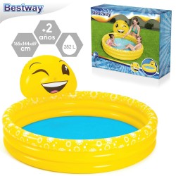 Piscina actividades emoji hinchable 165 x 144 x 69 cm