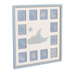 Portafotos multiple 12 meses azul