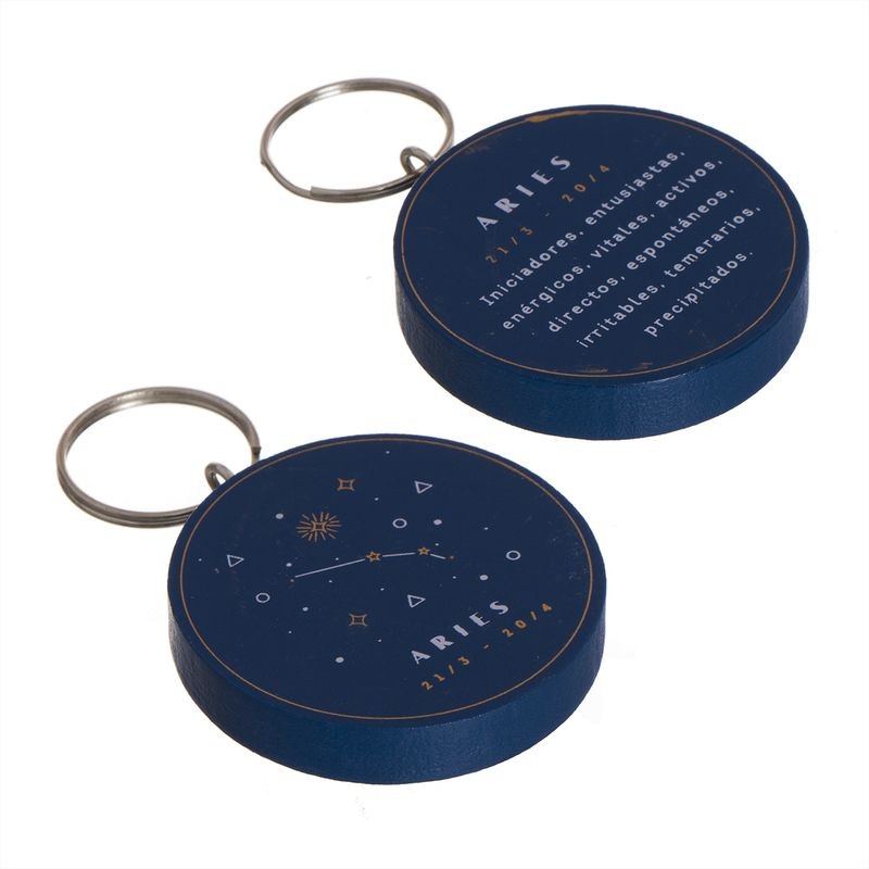 Llavero zodiaco madera aries