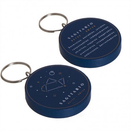 Llavero zodiaco madera sagitario